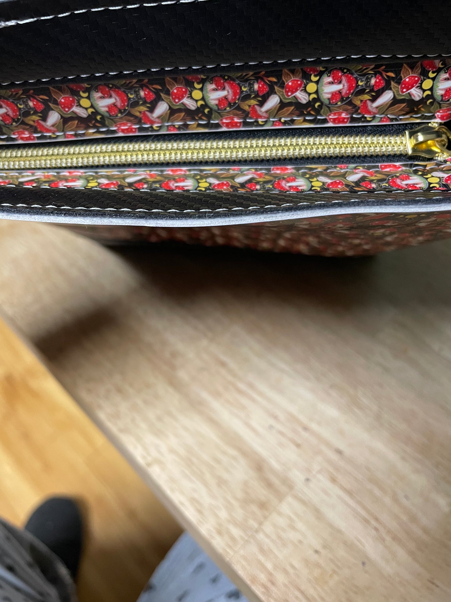 Mini Box Tote (Mushroom Print)
