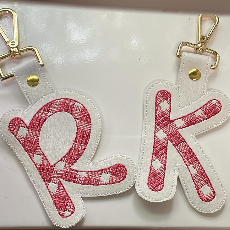 Candy Plaid Keychain